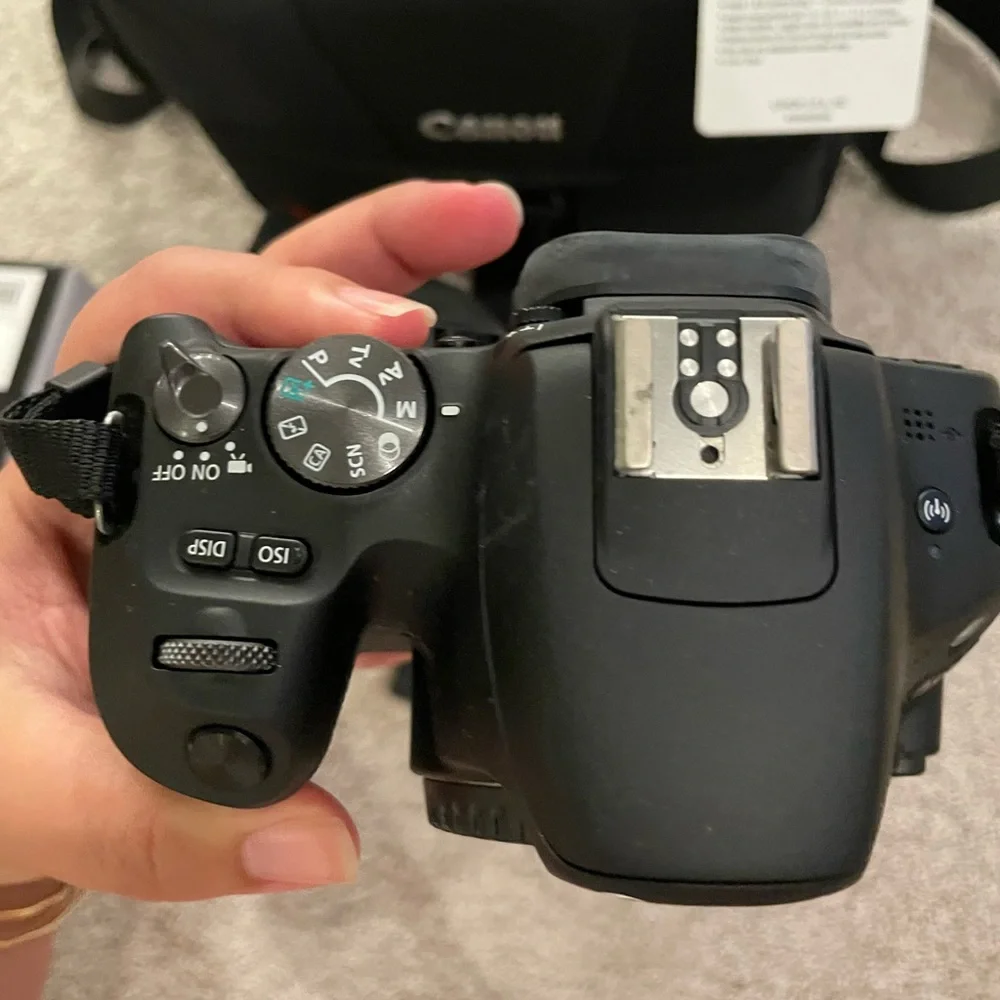 Canon Black Camera Bag with Accessories